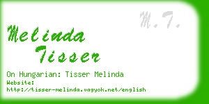 melinda tisser business card